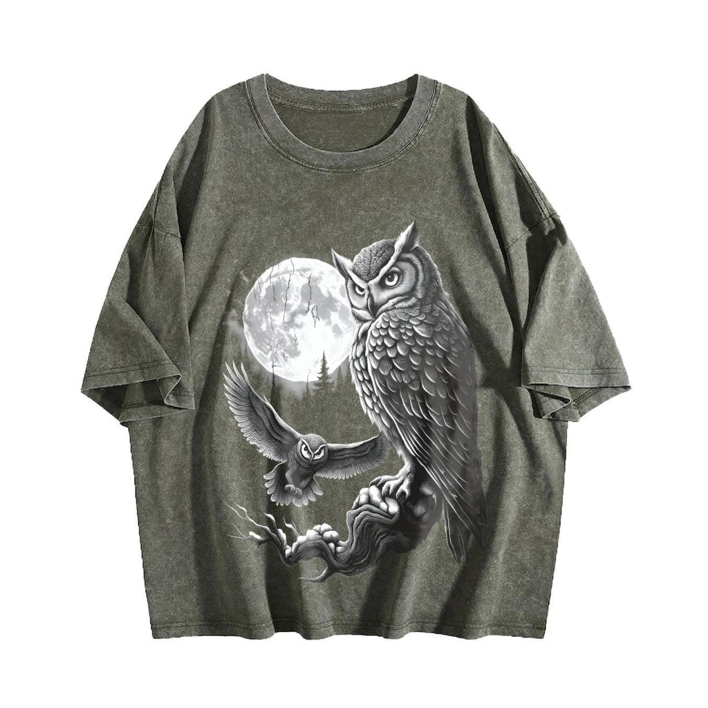 Owl 90s Vintage Washed T-Shirt product image 4