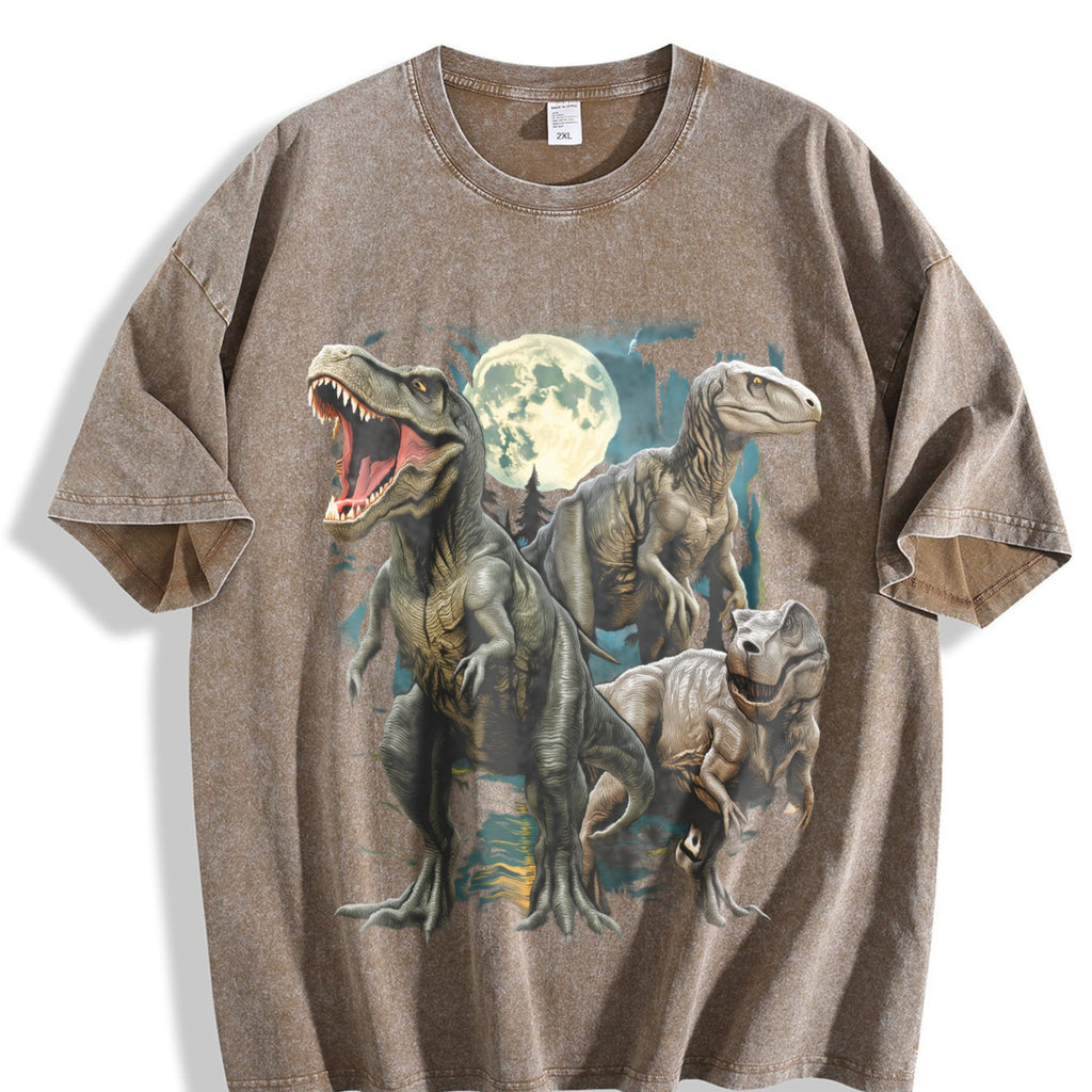 T-rex Dinosaur 90s Vintage Washed T-Shirt product image 3