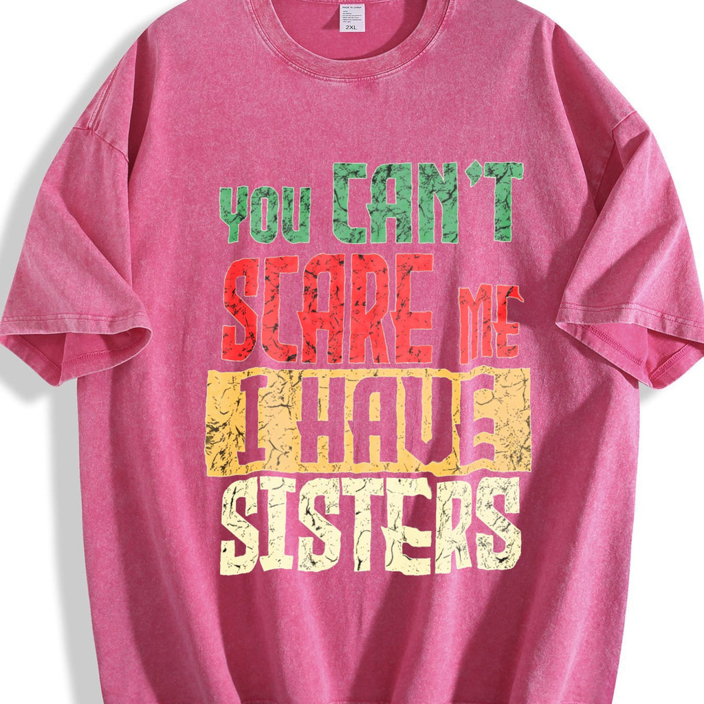 You Can't Scare Me I Have Two Sisters Vintage Washed T-Shirt product image 7