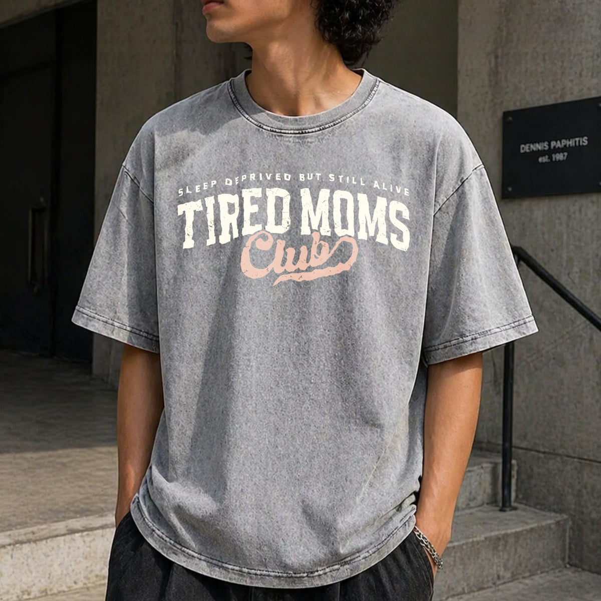 Tired Moms Club Vintage Washed T-Shirt product image 12