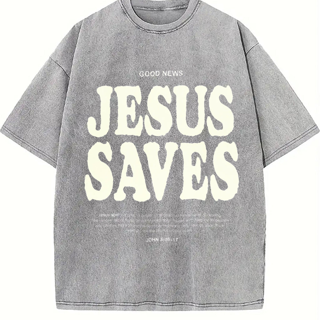 Jesus Saves Vintage Washed T-Shirt product image 5