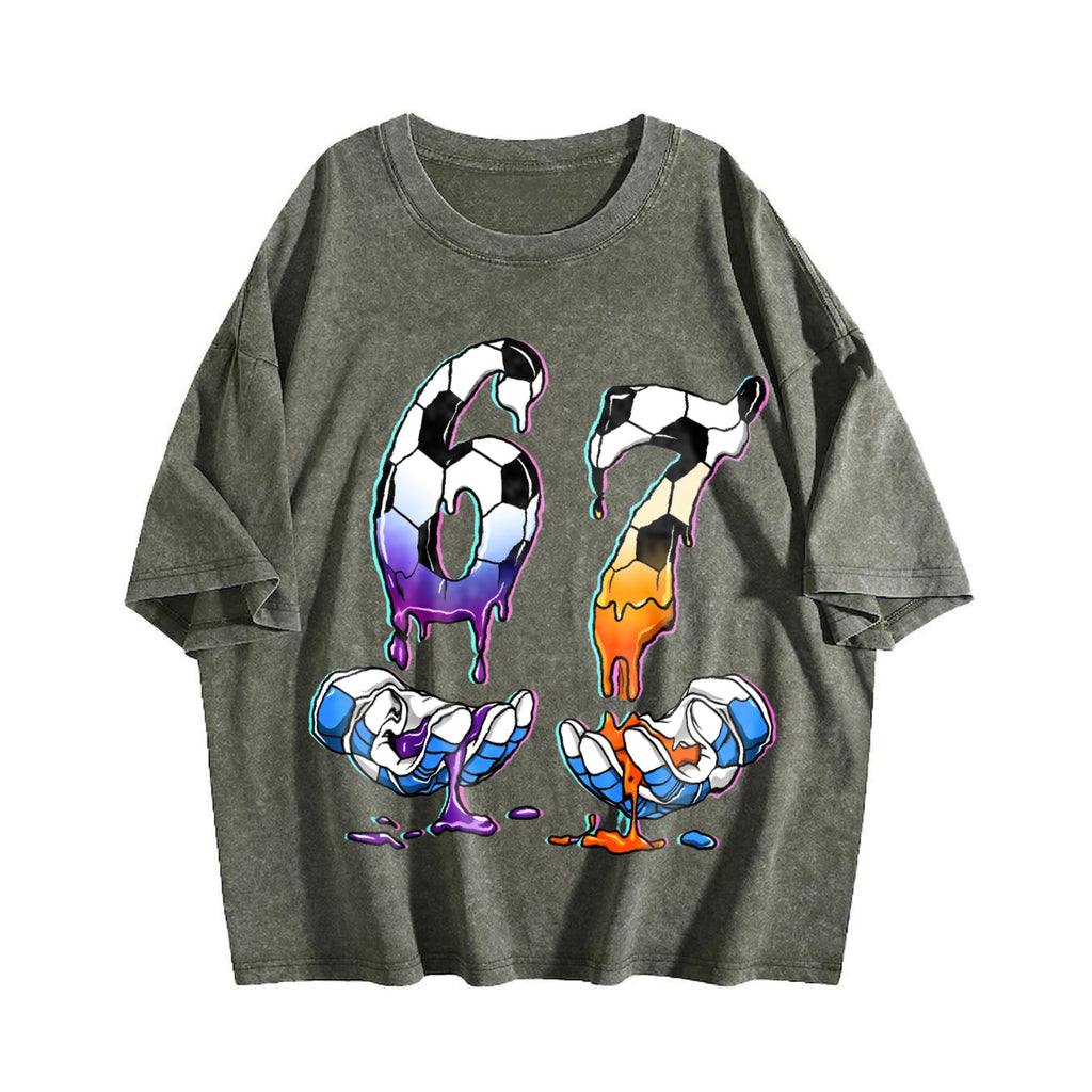 Global Soccer Fan Vintage Washed T-Shirt product image 4