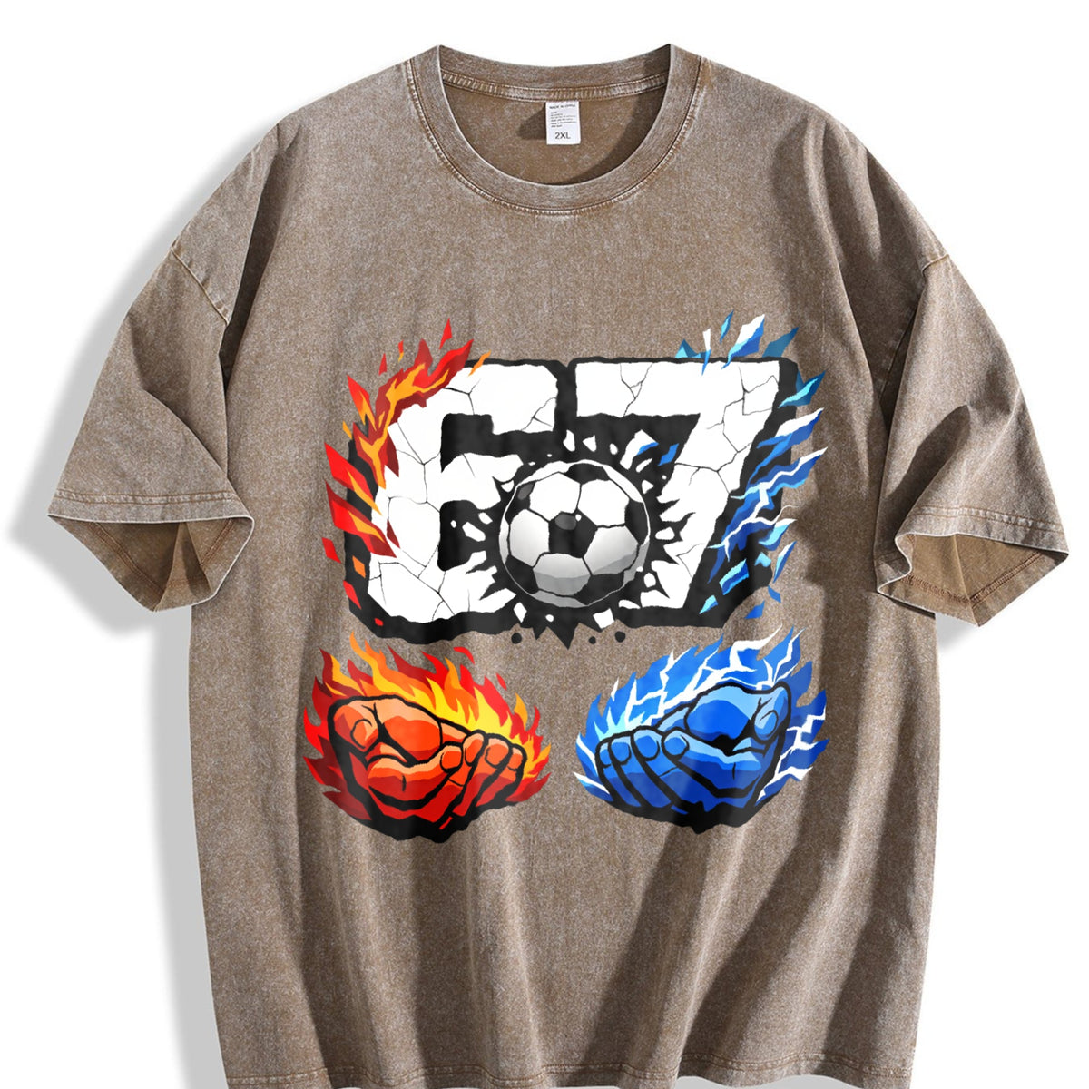 Global Soccer Fan Vintage Washed T-Shirt product image 3