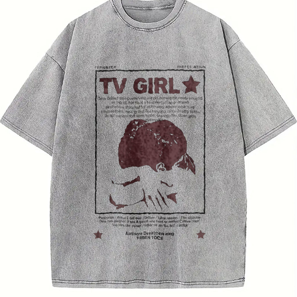 Y2K Tv Girl Lovers Rock Song Vintage Washed T-Shirt product image 5