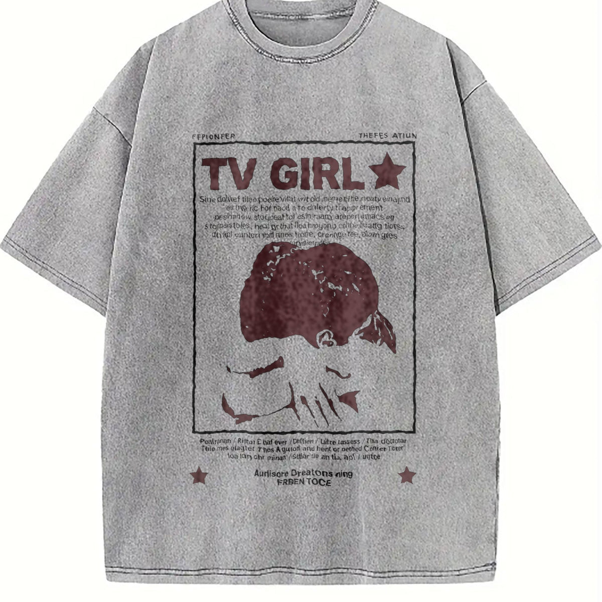 Y2K Tv Girl Lovers Rock Song Vintage Washed T-Shirt product image 5