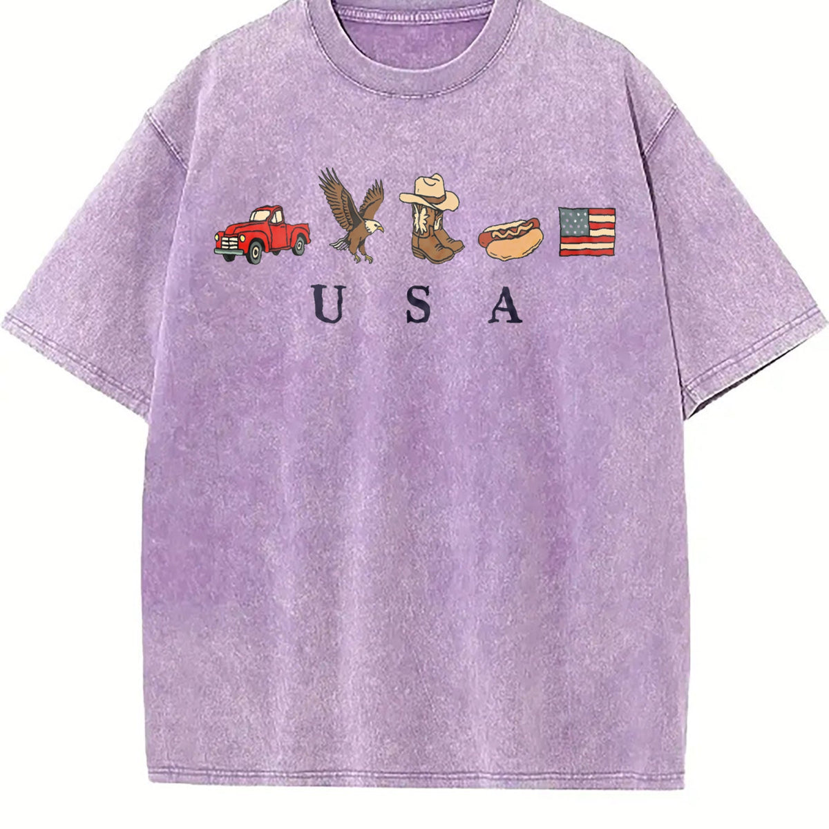Classic USA Truck Eagle Cowboy Boot Hot Dog Vintage Washed product image 6