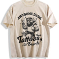 Awesome Dad Have Tattoos And Beards Vintage Washed T-Shirt product image 1