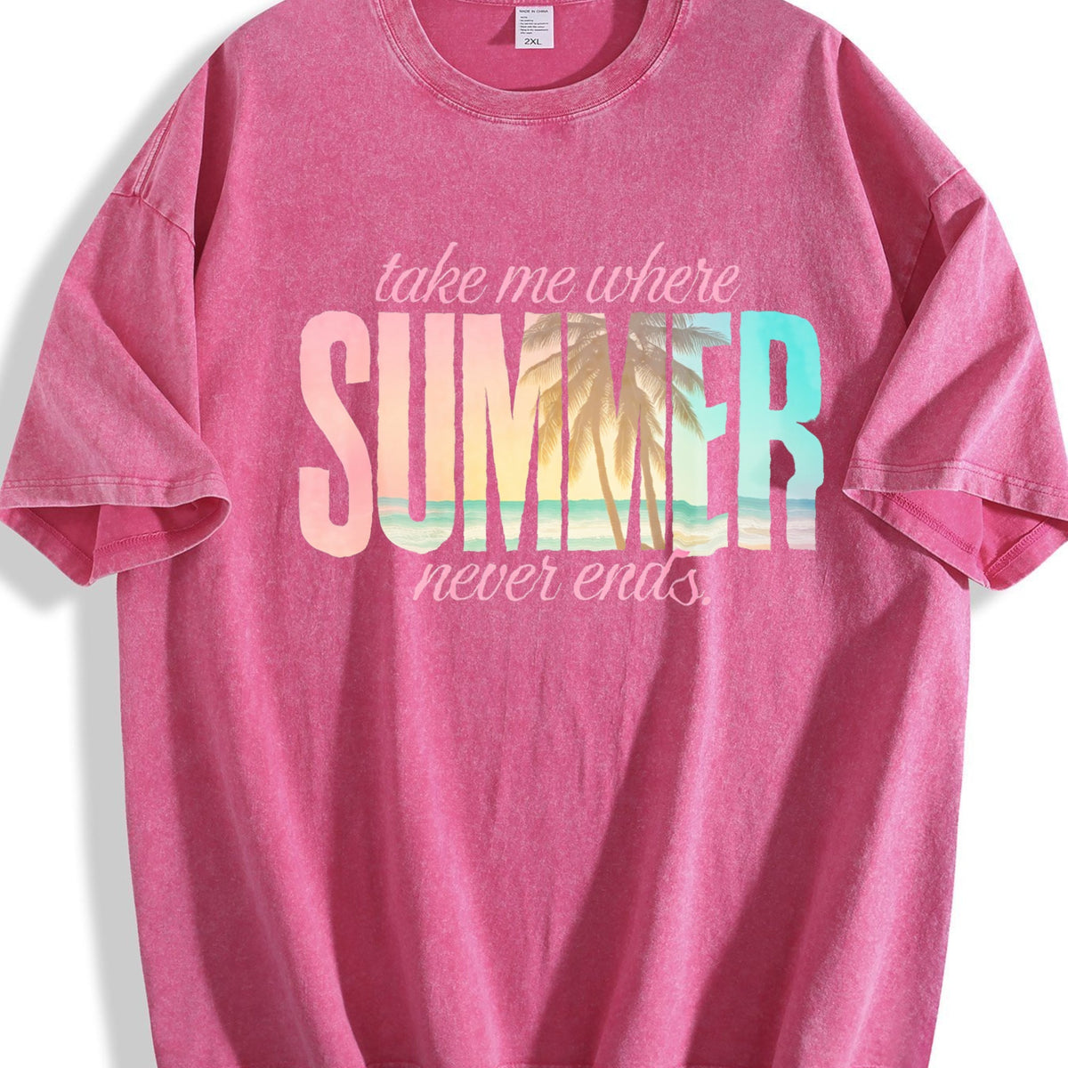 Take Me Where Summer Never Ends Vintage Washed T-Shirt product image 7
