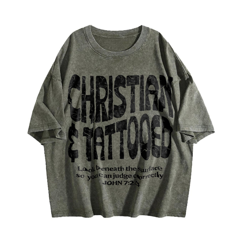 Christian & Tattooed John 7:24 Bold Art Vintage Washed product image 4