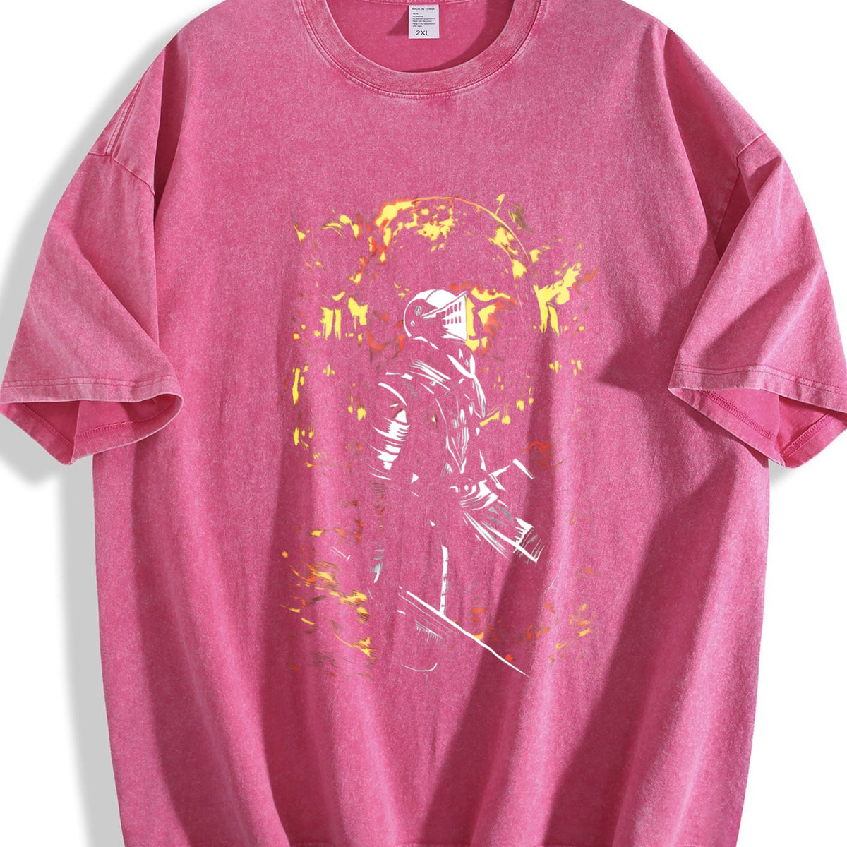 Y2K Dark Fantasy Knight Vintage Washed T-Shirt product image 7