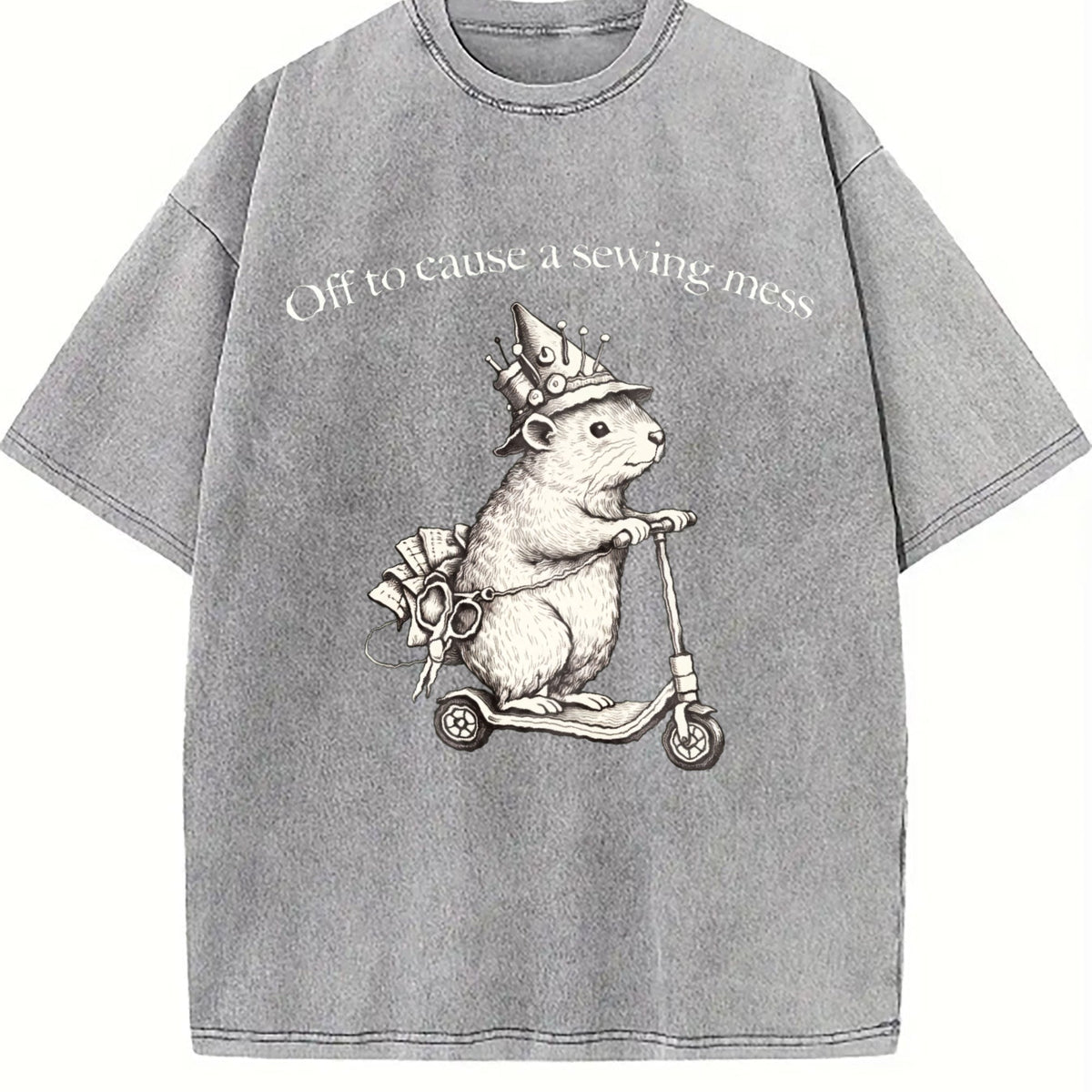 Funny Sewing Vintage Washed T-Shirt product image 5