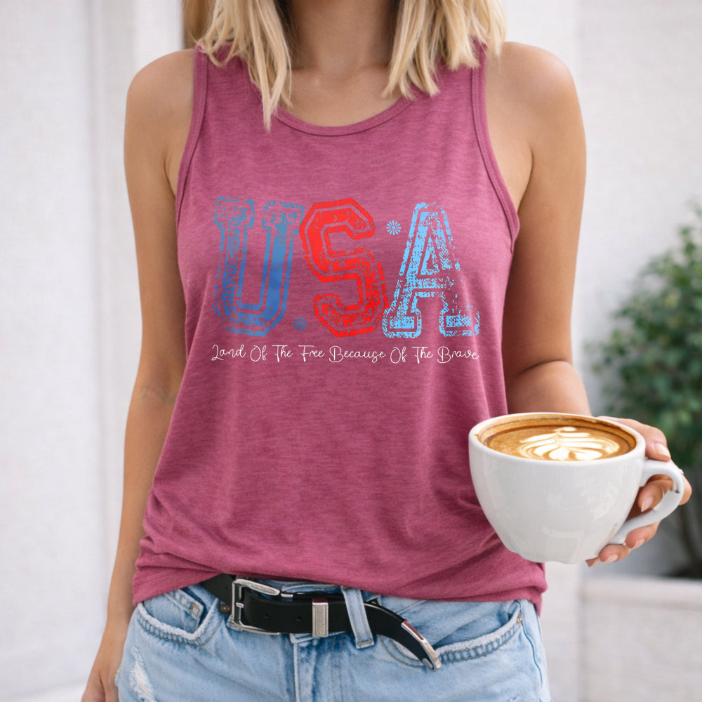 USA Patriotic Women's Tank Top