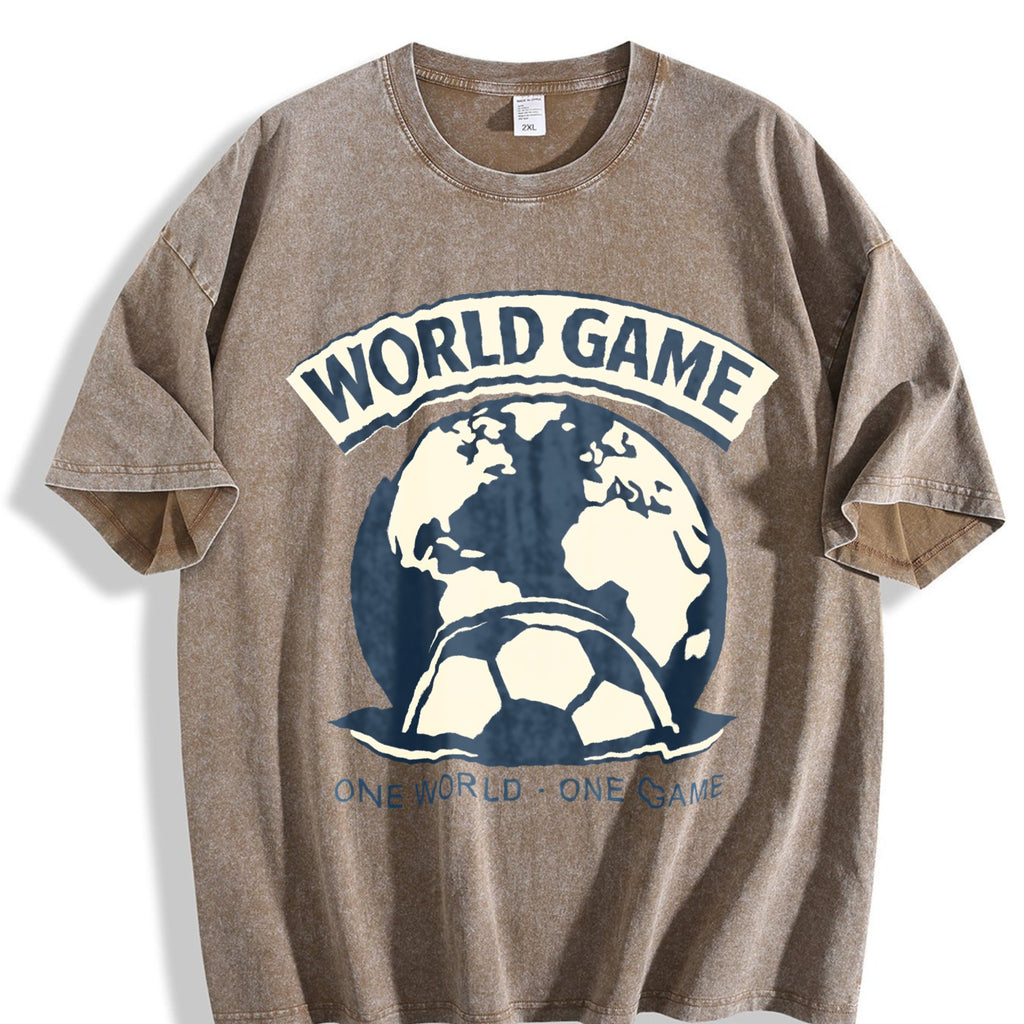 Global Soccer Fan Vintage Washed T-Shirt product image 3