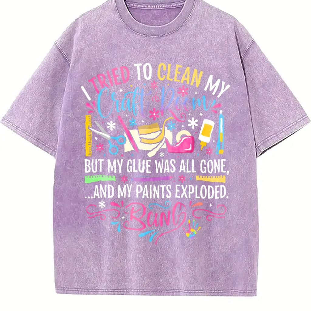 Craft Chaos Queen Vintage Washed T-Shirt product image 6