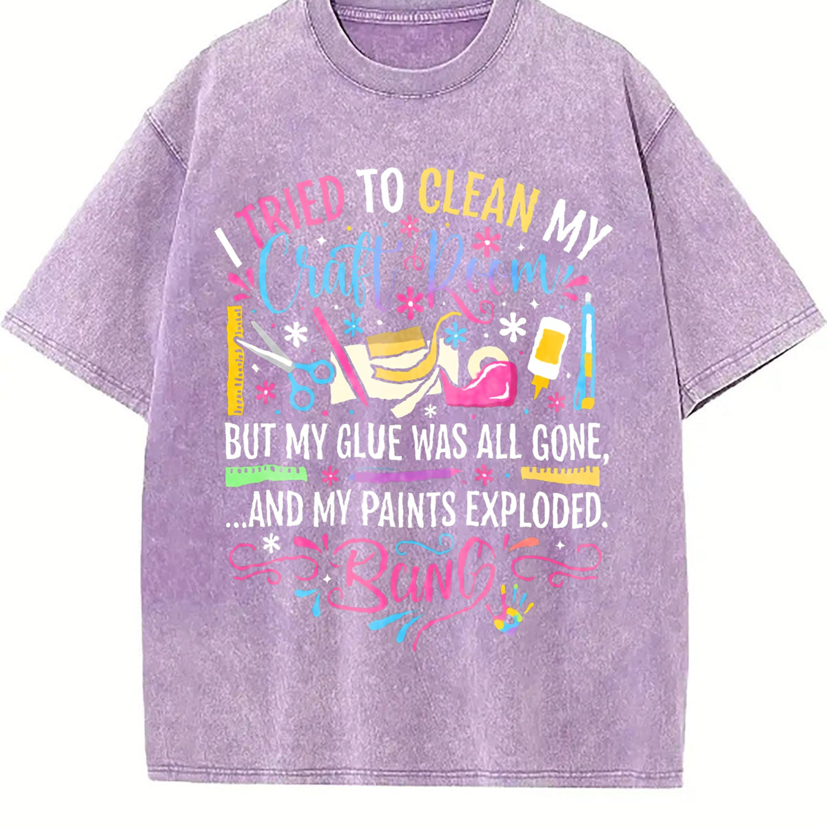 Craft Chaos Queen Vintage Washed T-Shirt product image 6