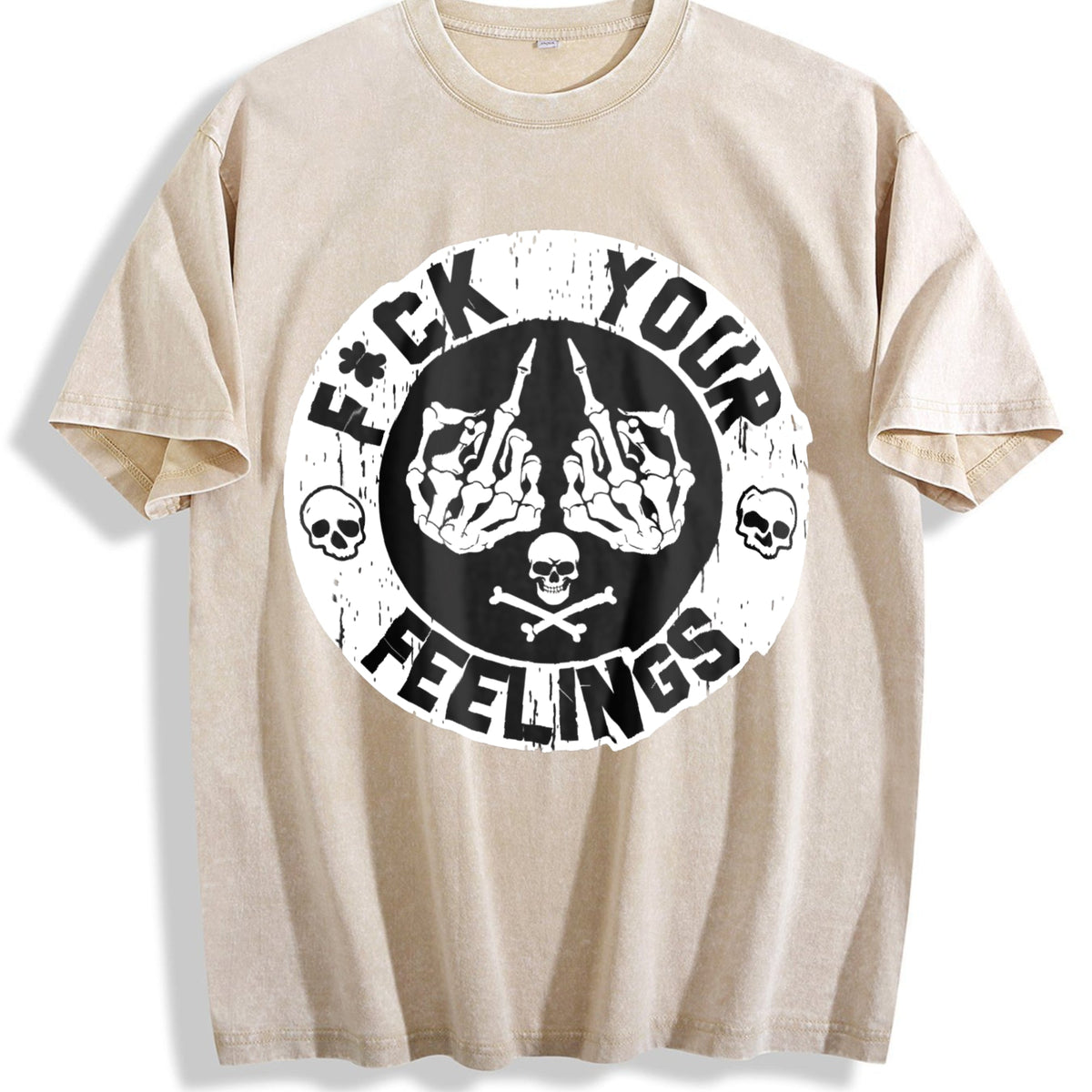 F Ck Your Feelings Skull - Bold Statement Vintage Washed product image 1
