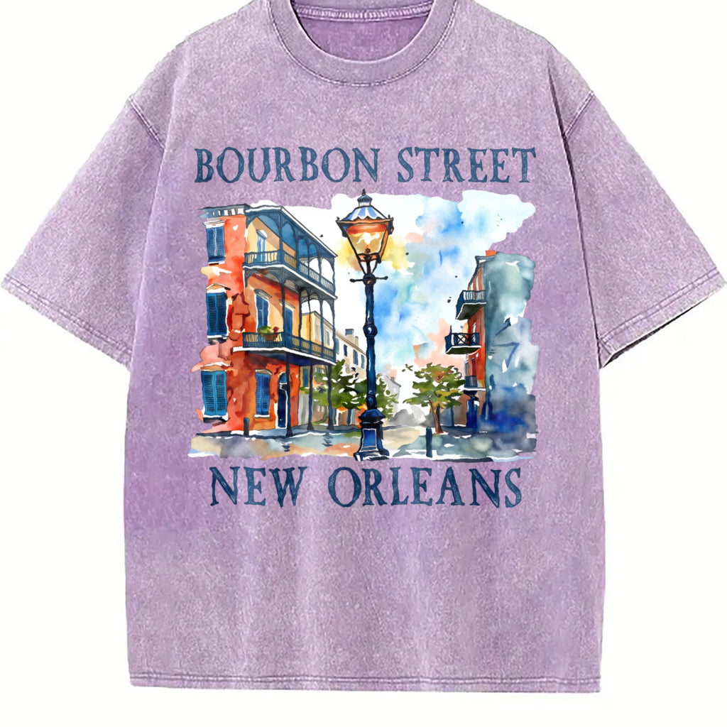 Bourbon New Orleans Vintage Washed T-Shirt product image 6