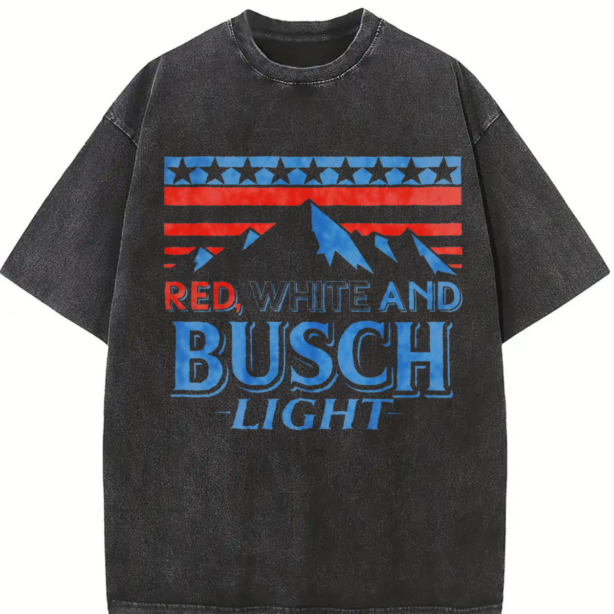 Red White And Busch Light American Flag Mountain Side product image 2
