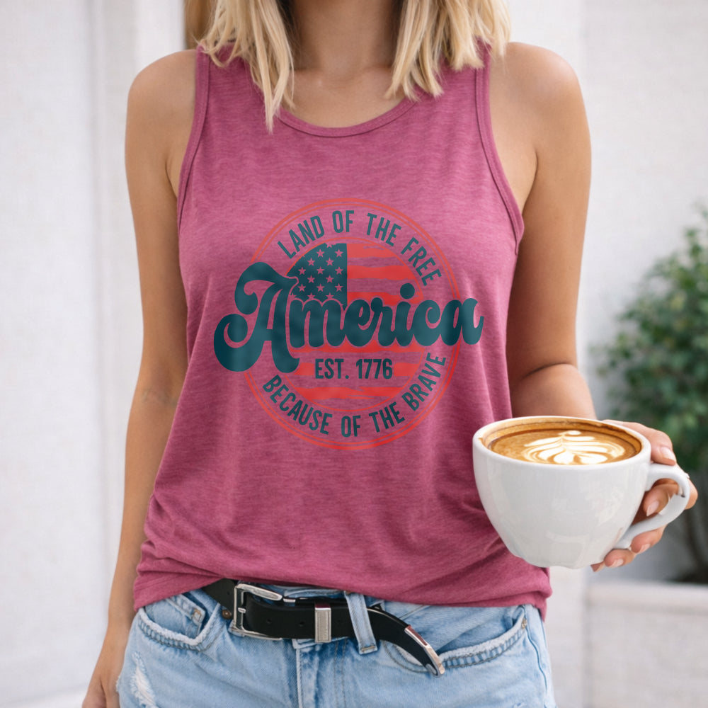 America Land Of Free Women's Tank Top