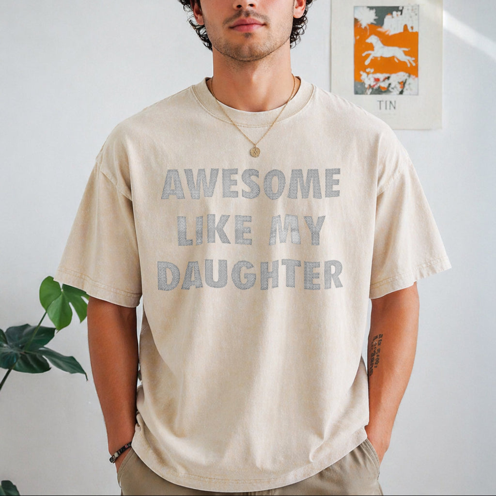 Awesome Like My Daughter Funny Fathers Day Dad Vintage product image 8