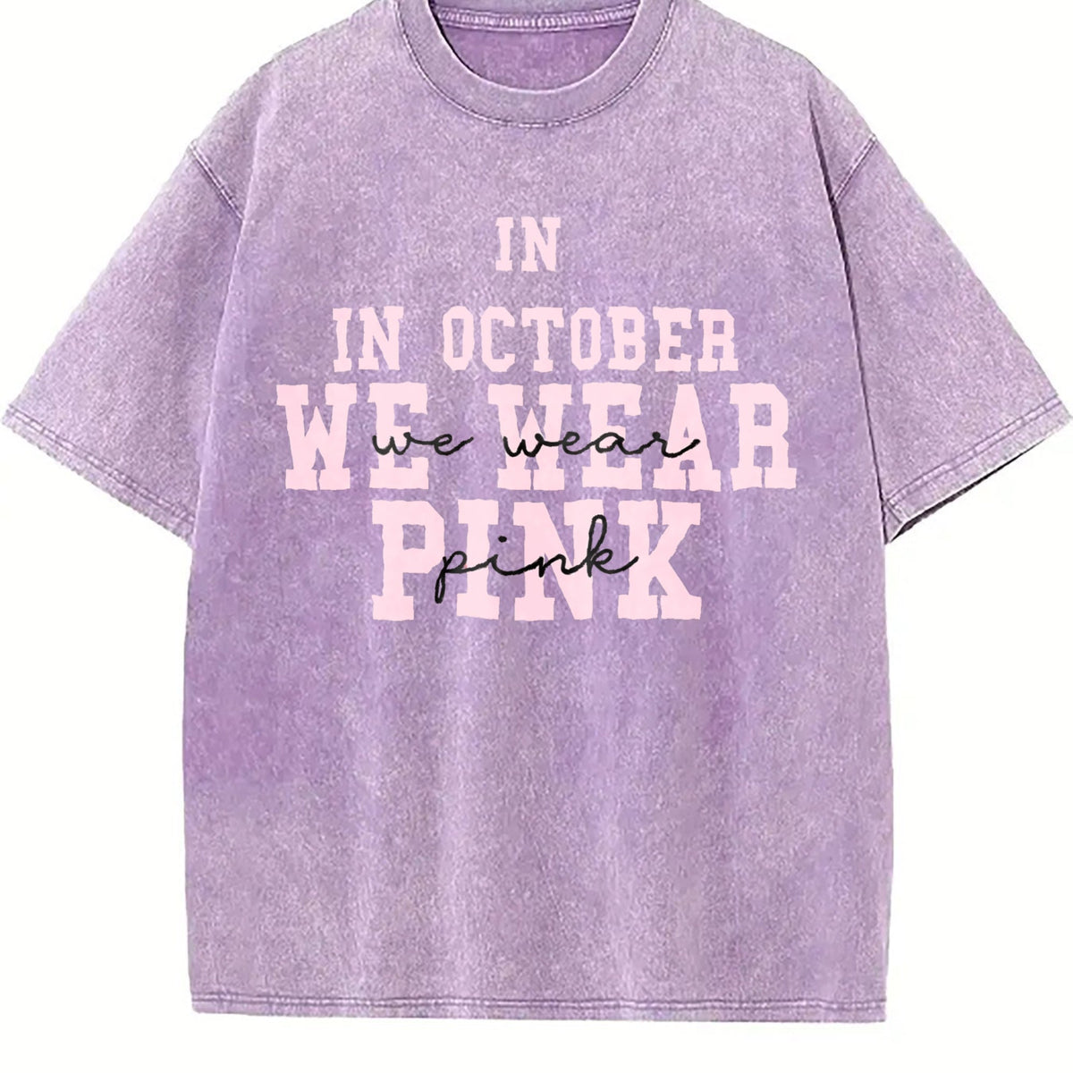 Breast Cancer Awareness Vintage Washed T-Shirt product image 6