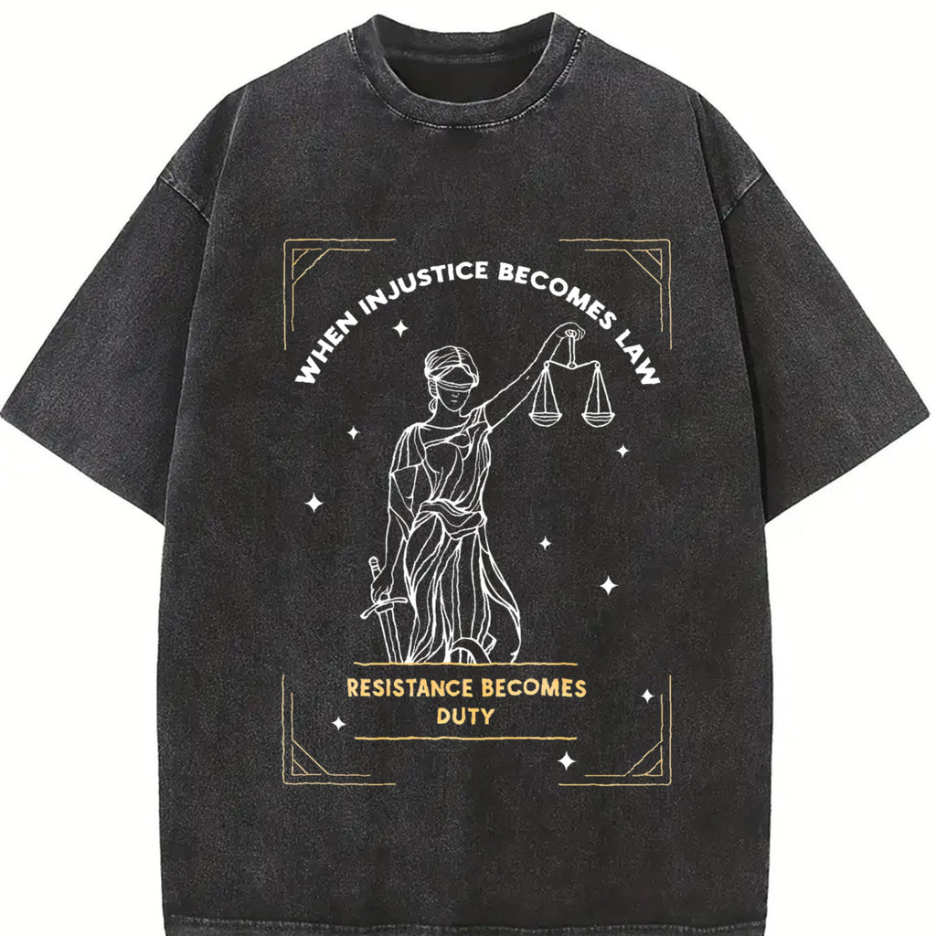 When Injustice Becomes Law Resistance Duty Vintage Washed product image 2