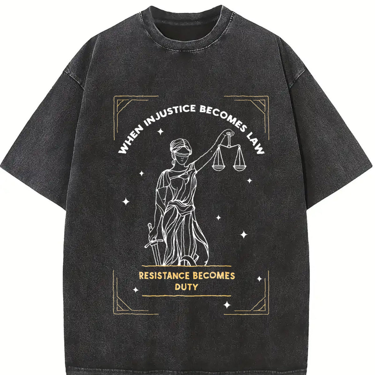 When Injustice Becomes Law Resistance Duty Vintage Washed product image 2