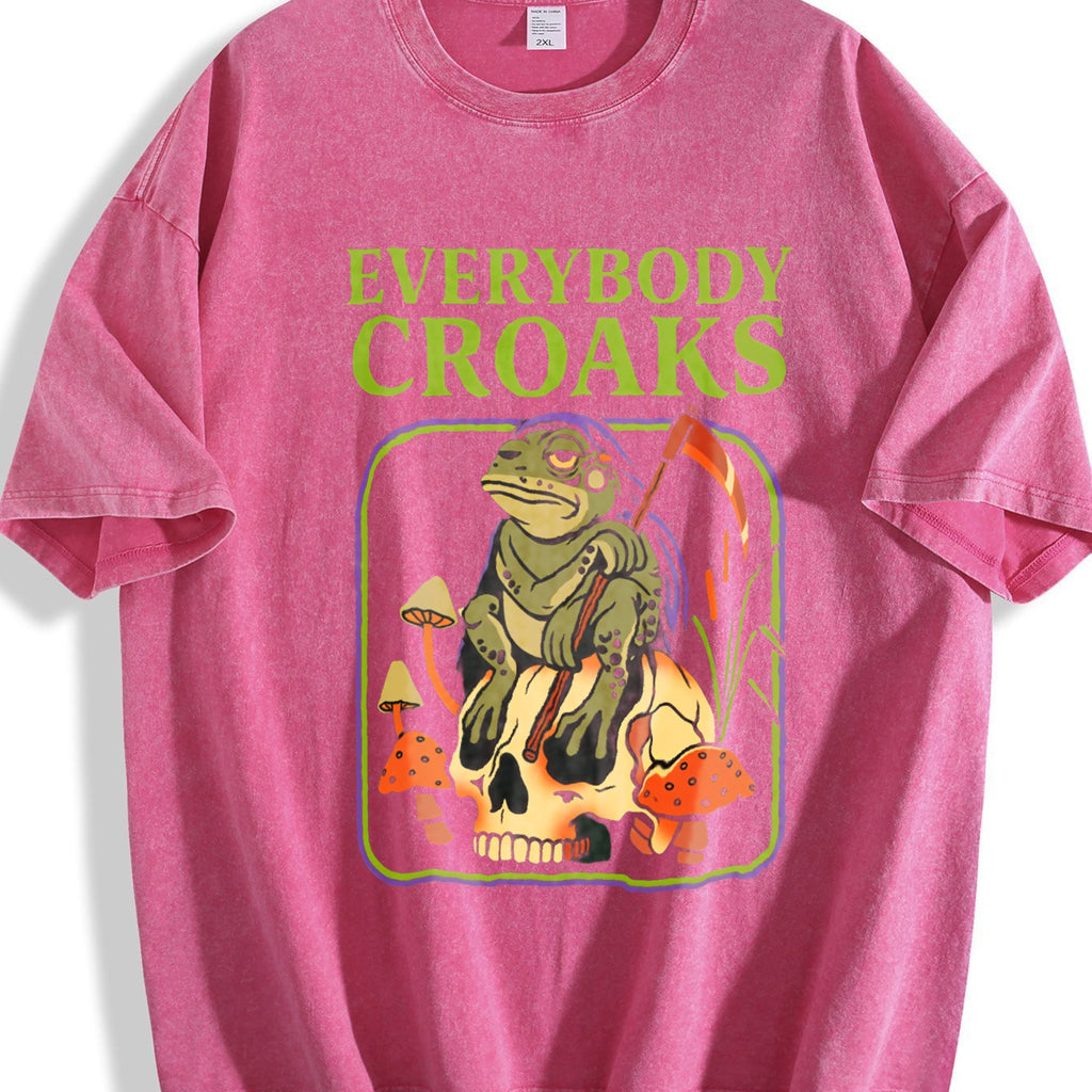 Everybody Croaks Vintage Washed T-Shirt product image 7