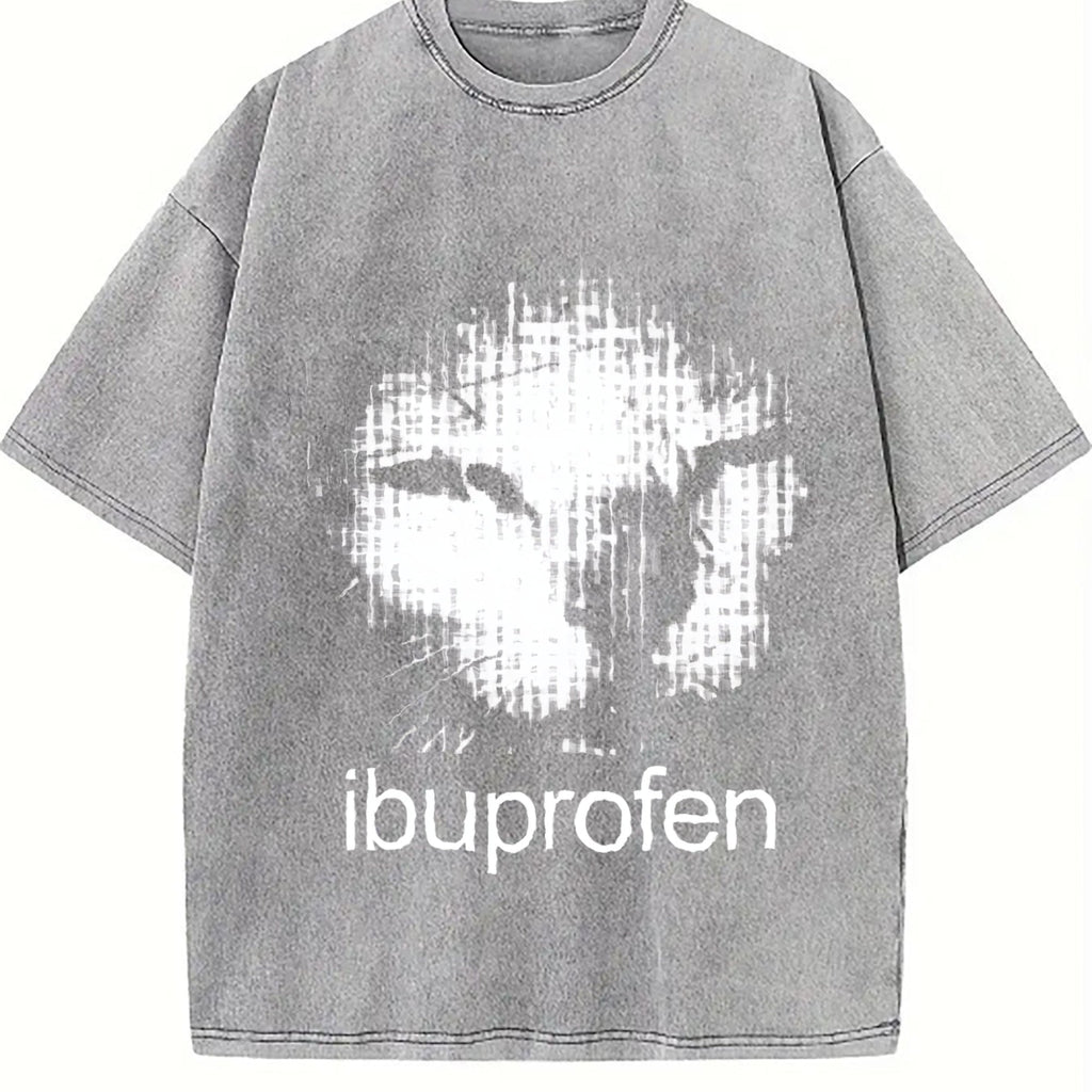 100 Ibuprofen Cat Meme Vintage Washed T-Shirt product image 5