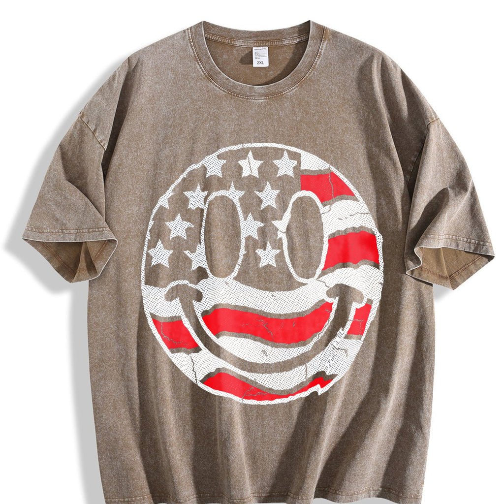 Funny American Flag Smile Sarcastic Fourth Of July Vintage product image 3