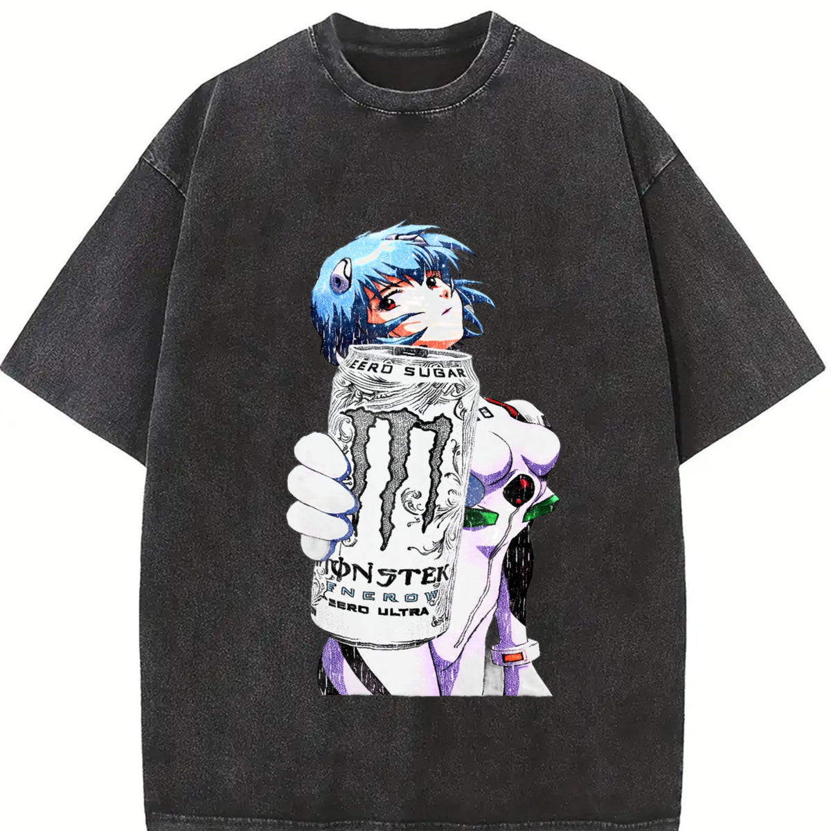 Rei Ayanami X Monster Vintage Washed T-Shirt product image 2