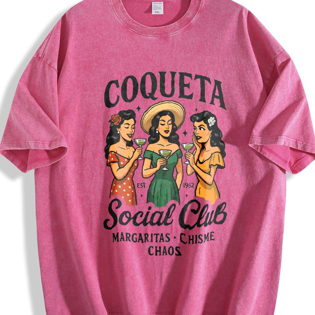 Coqueta Social Club Vintage Washed T-Shirt product image 7