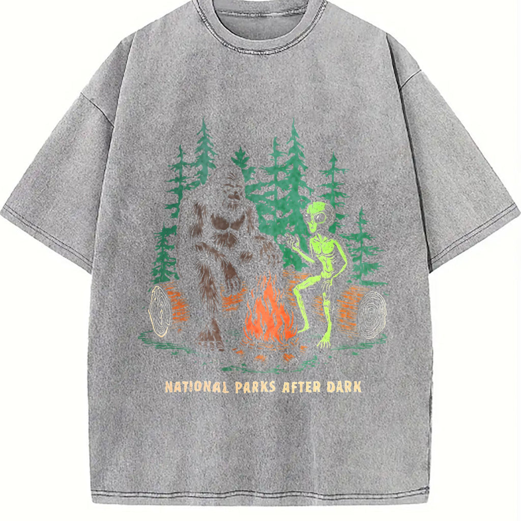 Funny National Parks After Dark Sarcastic Bigfoot Alien product image 5
