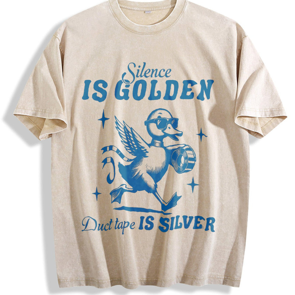 Silence Is Golden Duck Tape Is Silver 90s Vintage Washed product image 1