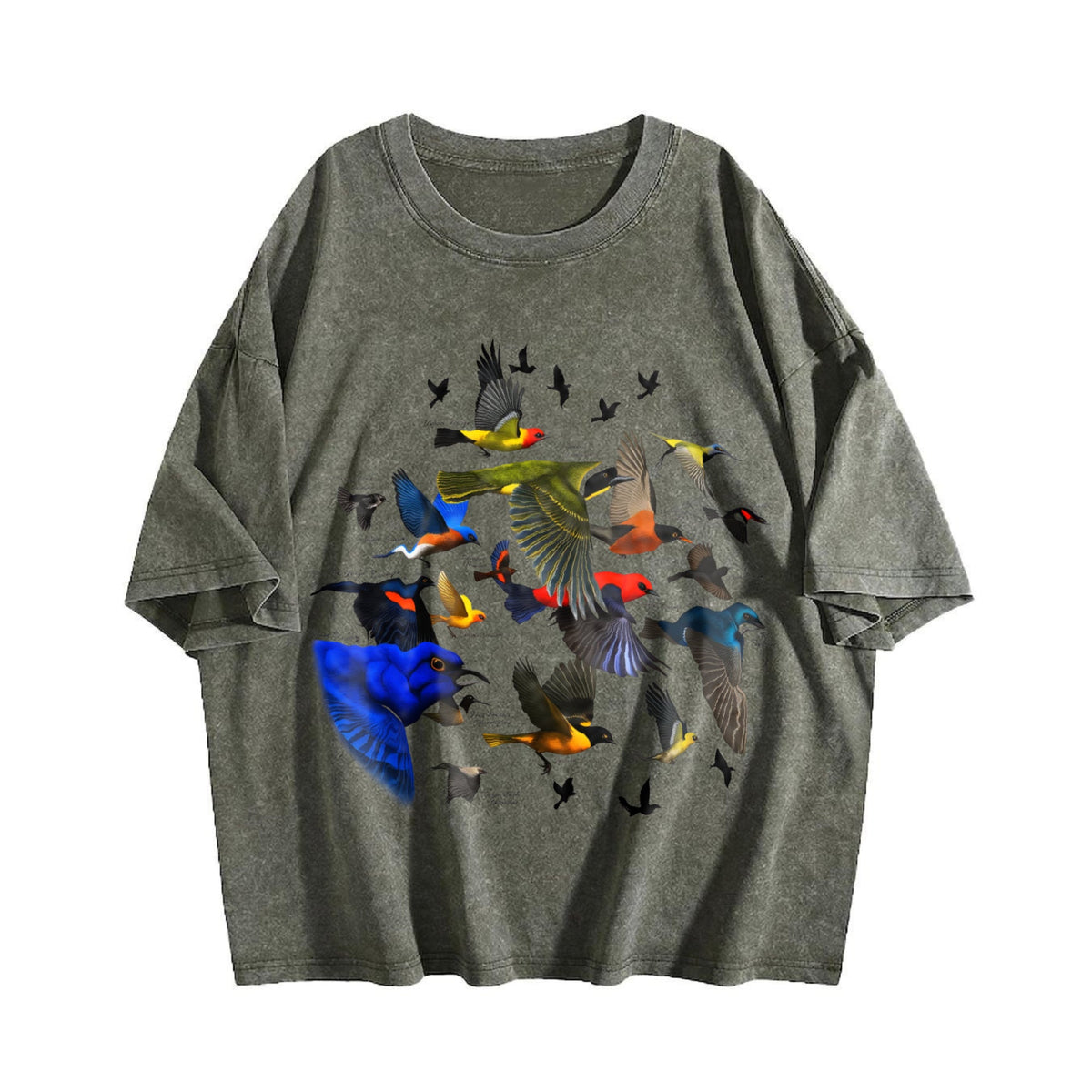Bird Migration Vintage Washed T-Shirt product image 4