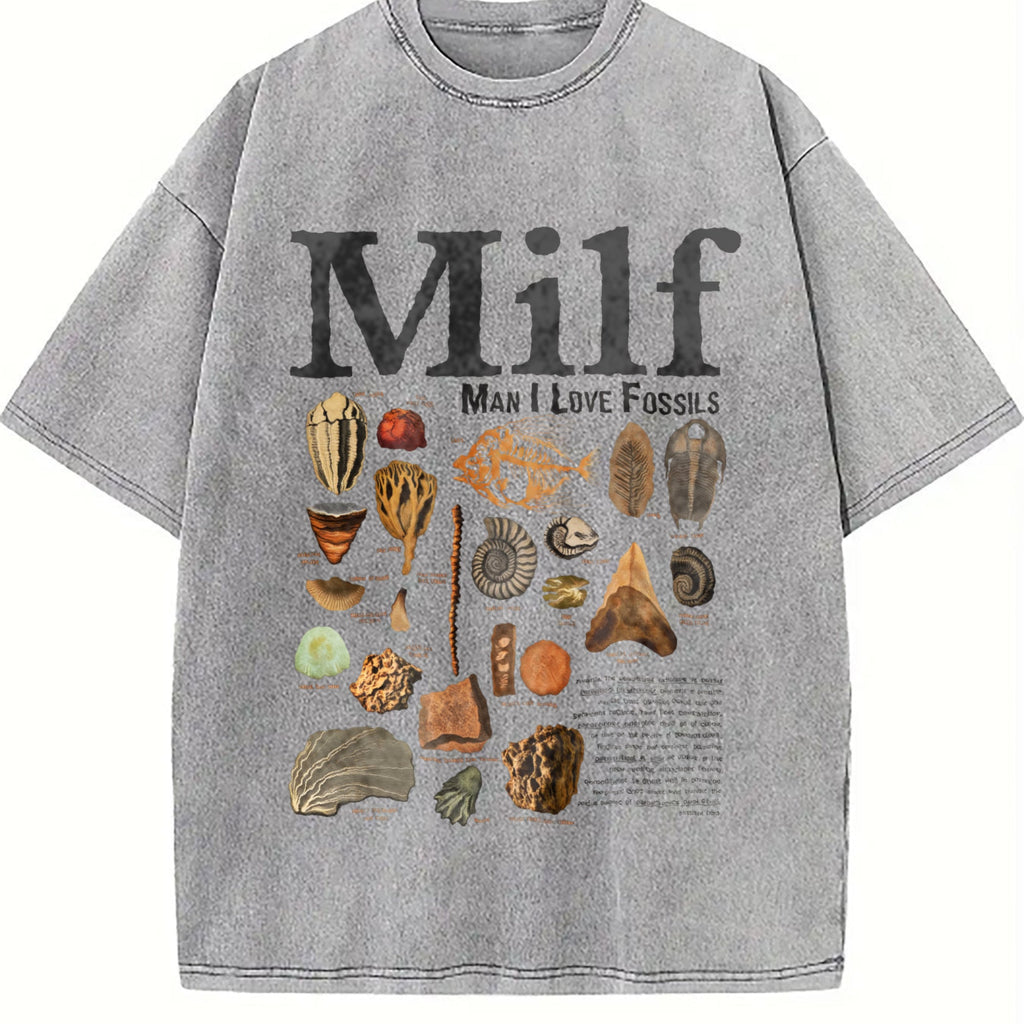 Man I Love Fossils Vintage Washed T-Shirt product image 5