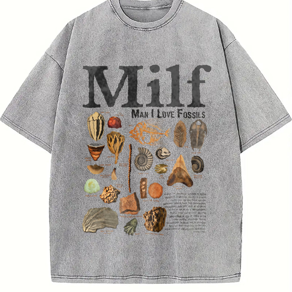 Man I Love Fossils Vintage Washed T-Shirt product image 5