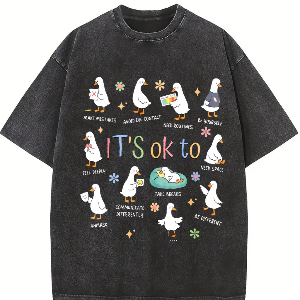 It's OK To Funny Goose Guide Vintage Washed T-Shirt product image 2