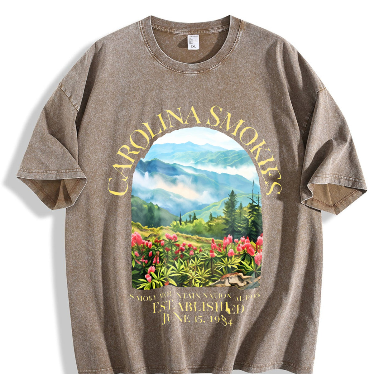 North Carolina Smoky Mountain National Park Vintage Washed product image 3