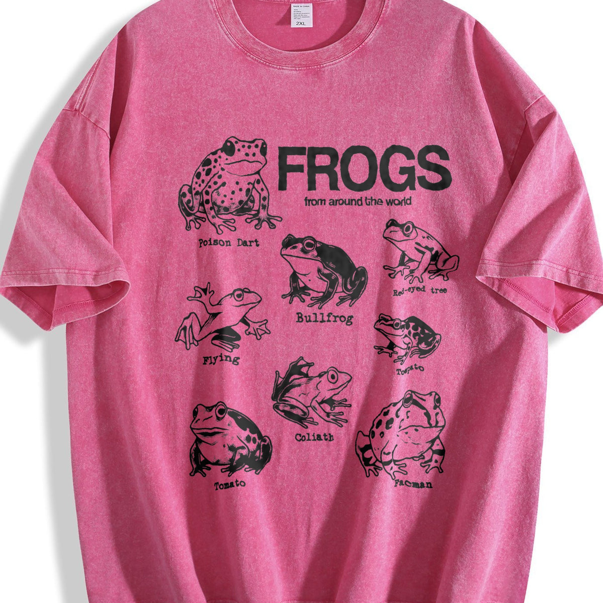 Frogs Around The World Vintage Washed T-Shirt product image 7