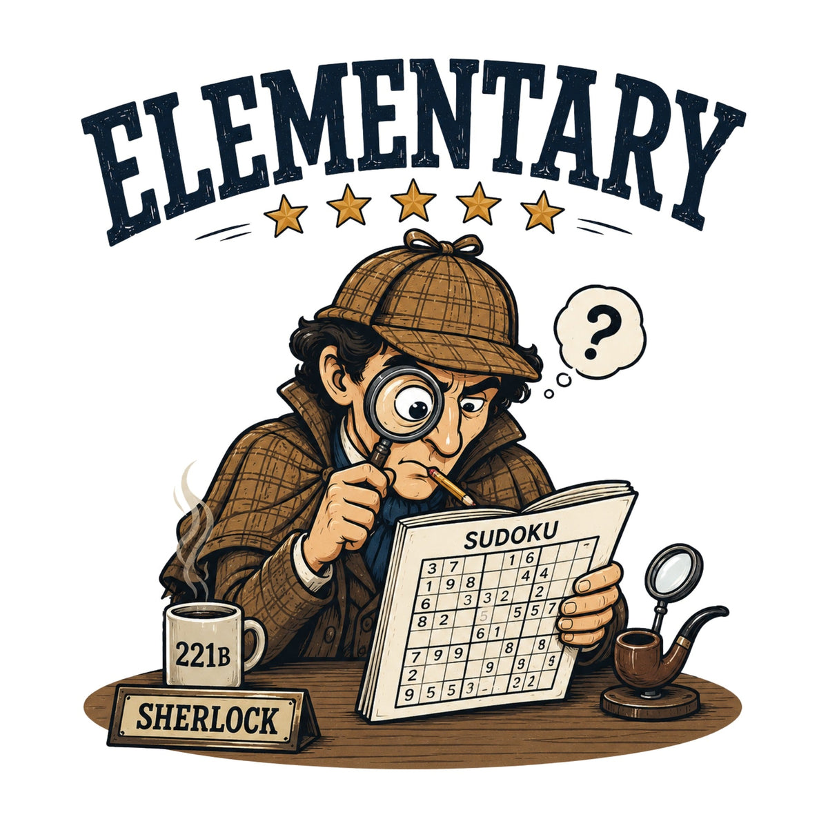 Elementary Detective Solving Sudoku Mystery product image 3