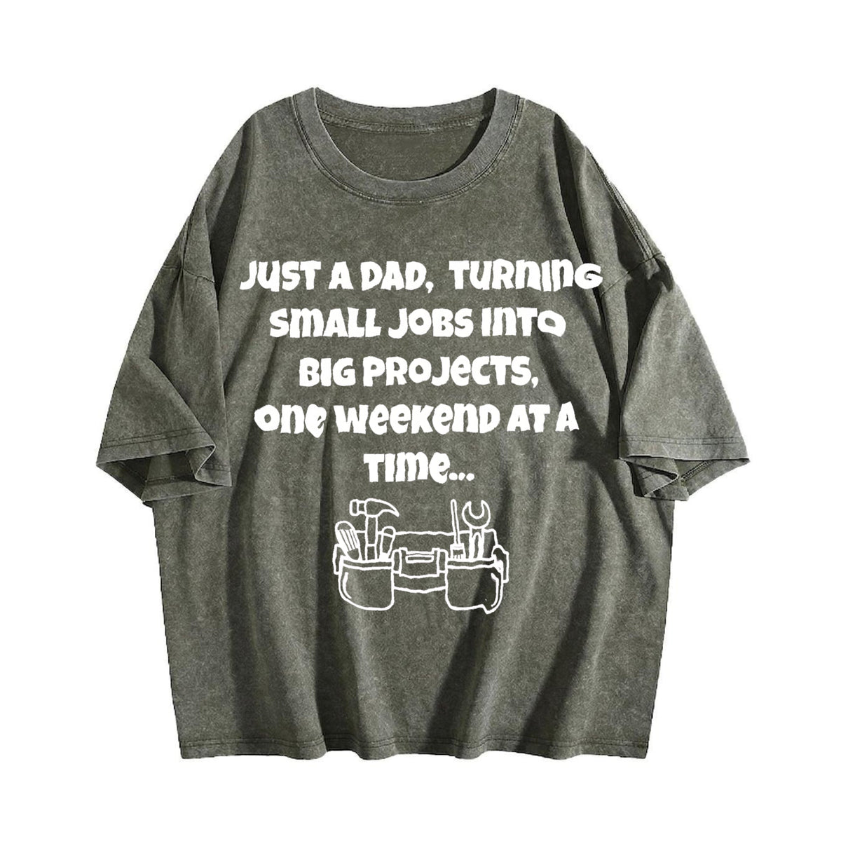 Funny Diy Dad Vintage Washed T-Shirt product image 4