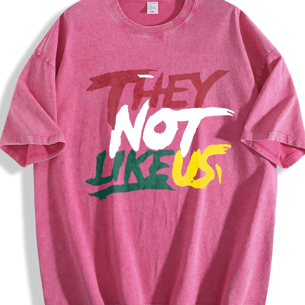 They Not Like US Graffiti Letter Vintage Washed T-Shirt product image 7