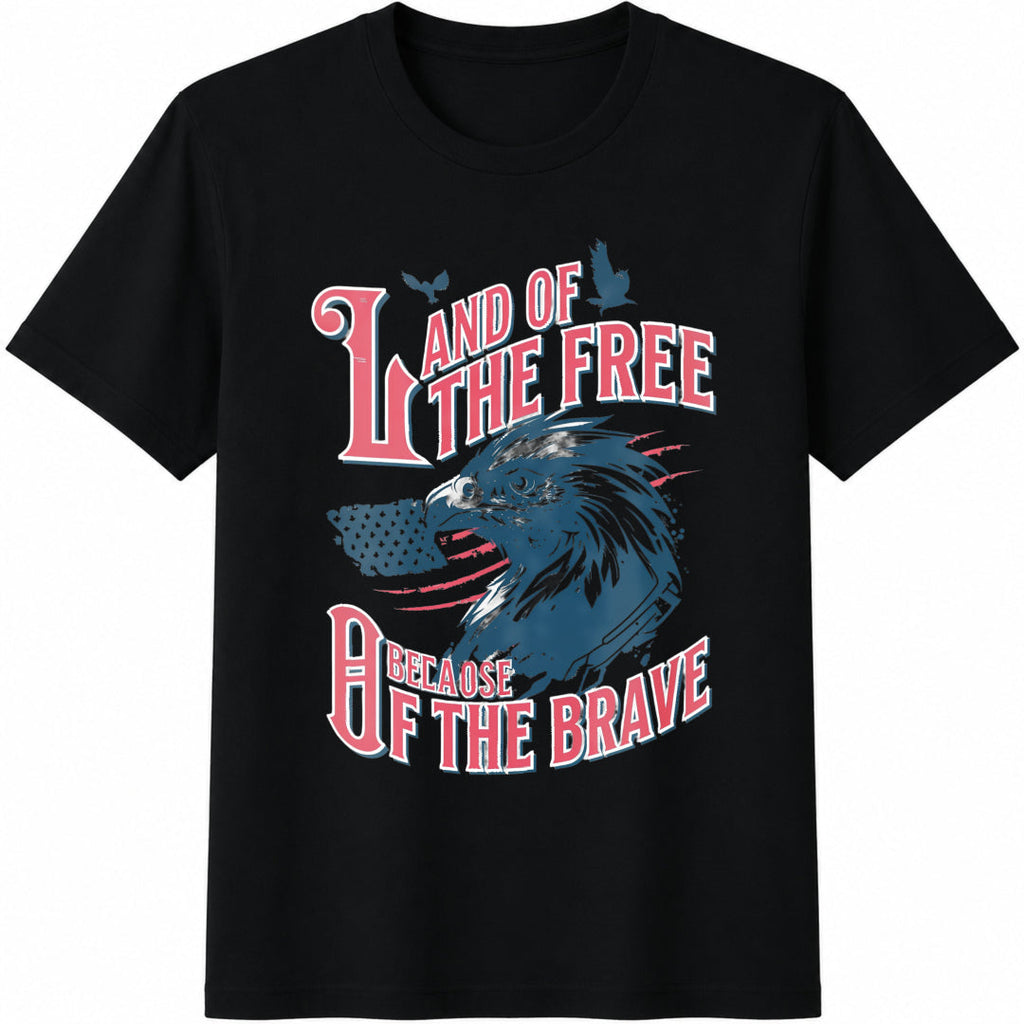 Land Of The Free Because Of Brave Fourth Of July Cotton product image 1