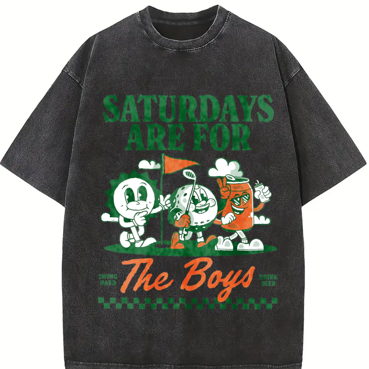 Saturdays With The Boys Golf - Vintage Washed T-Shirt product image 2