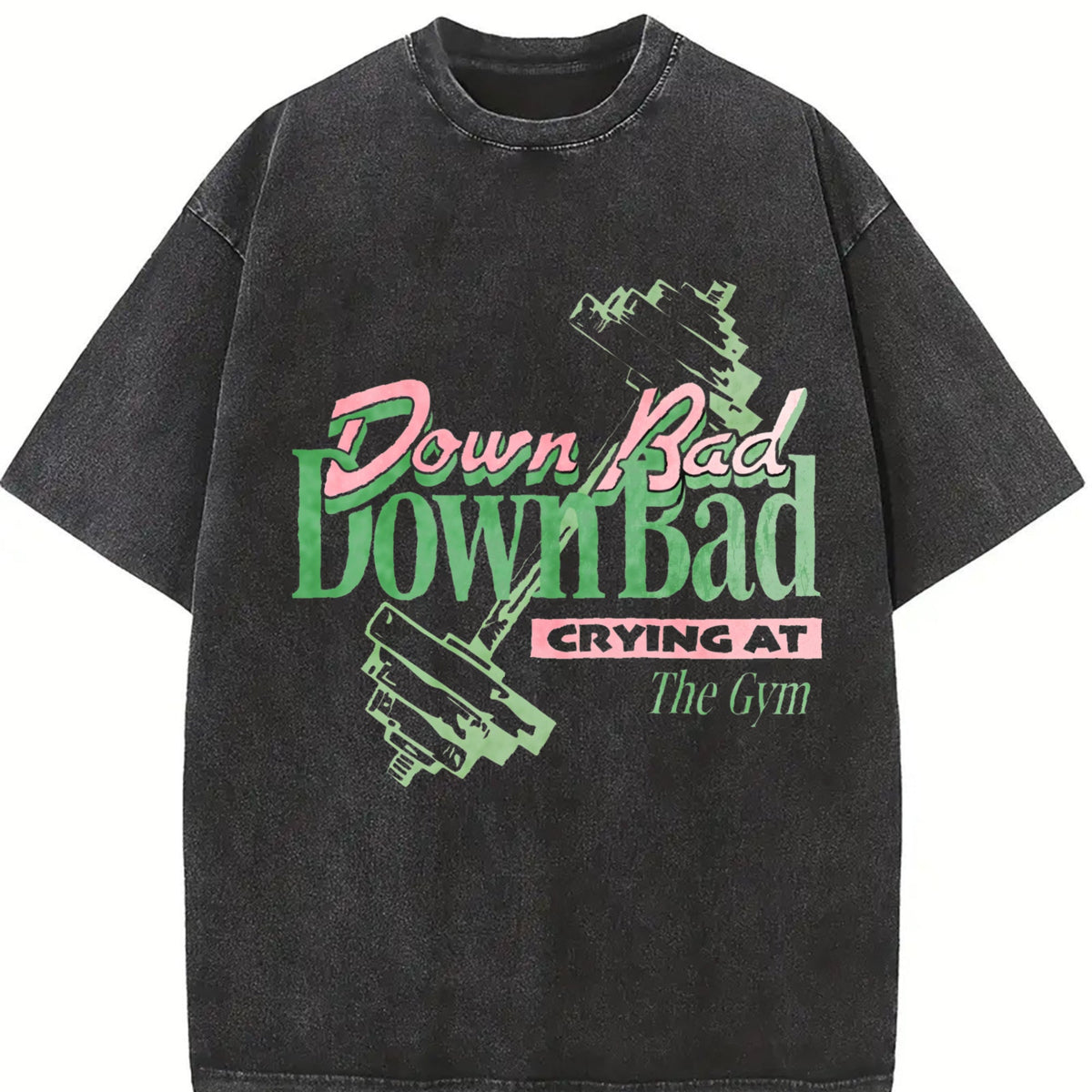 Bad Crying At The Gym Vintage Washed T-Shirt product image 2