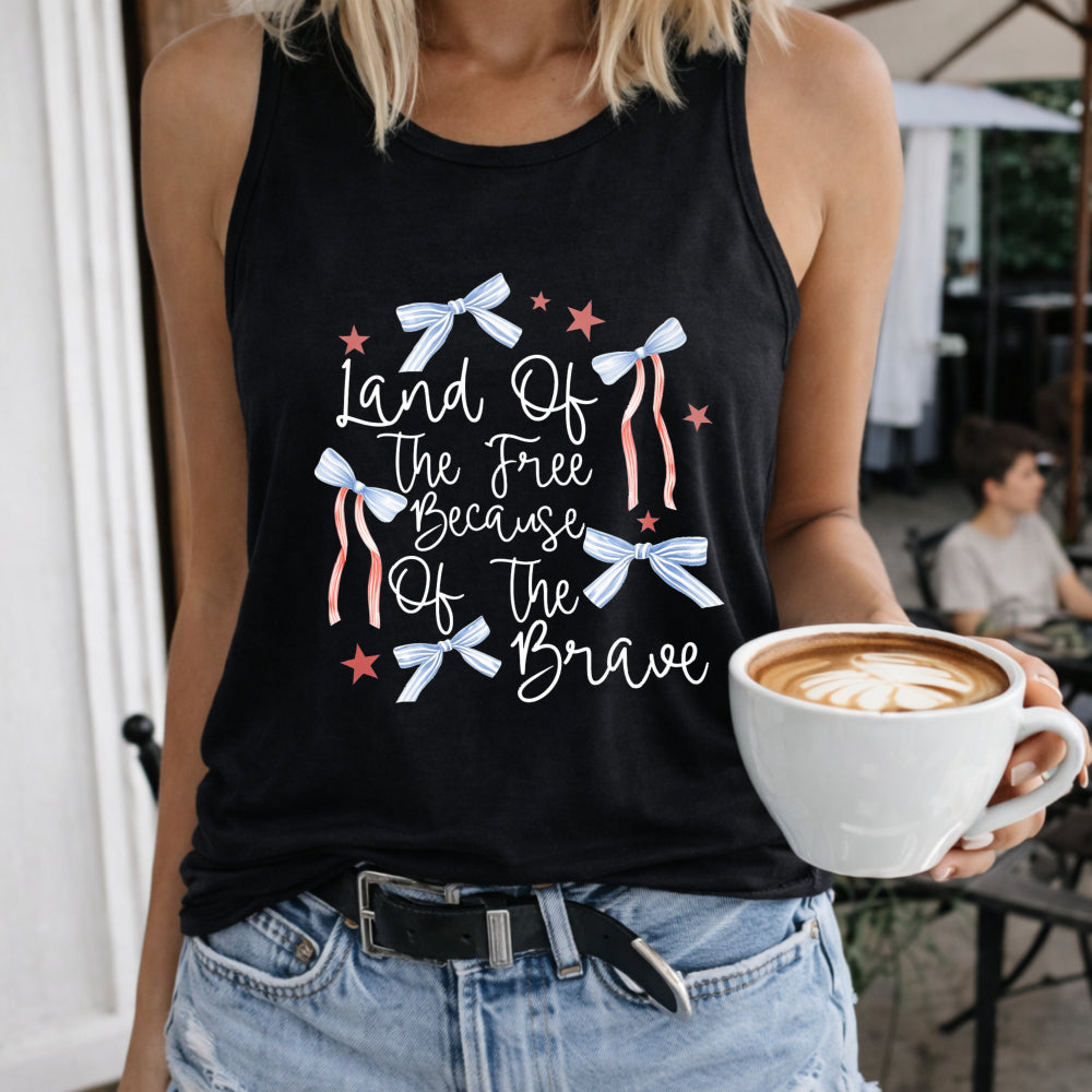 Land Of The Free Because Of The Brave Women's Tank Top
