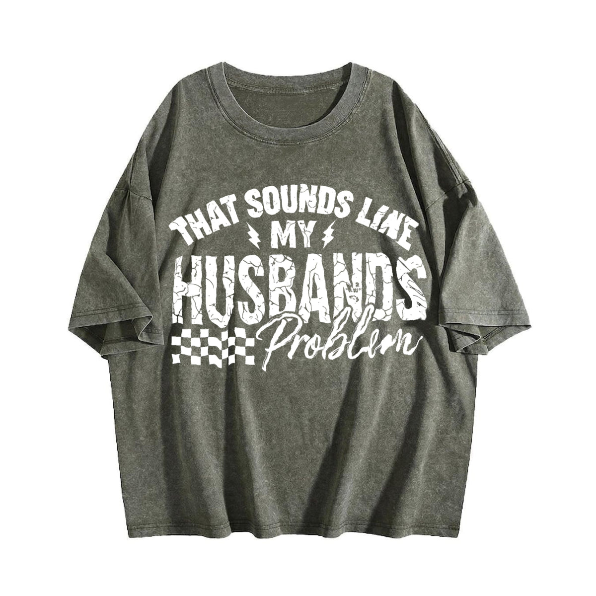 Humorous Family Issues Fun Vintage Washed T-Shirt product image 4
