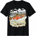 Trout Fist Landscape Cotton T-Shirt product image 1