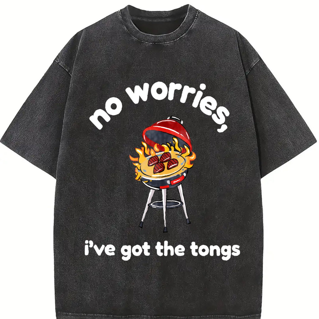 Funny Dad BBQ Vintage Washed T-Shirt product image 2